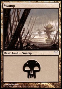 Swamp (V.2) - Champions of Kamigawa (Land) [CHK-296]