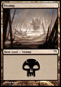 Swamp (V.4) - Champions of Kamigawa (Land) [CHK-298]
