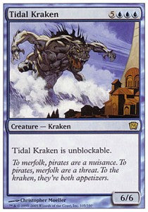 Tidal Kraken - Ninth Edition (Rare) [9ED-105]