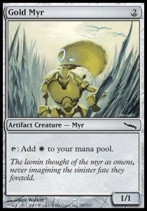 Gold Myr - Mirrodin (Common) [MRD-180]