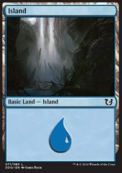 Island (V.4) - Duel Decks: Blessed vs. Cursed (Land) [DDQ-71]