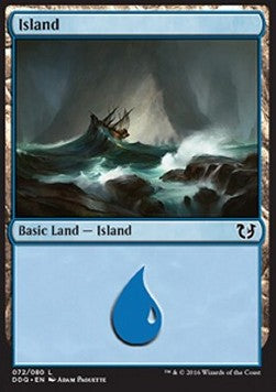 Island (V.5) - Duel Decks: Blessed vs. Cursed (Land) [DDQ-72]