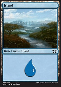 Island (V.6) - Duel Decks: Blessed vs. Cursed (Land) [DDQ-73]