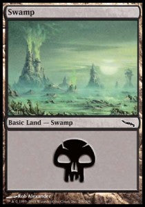 Swamp (V.2) - Mirrodin (Land) [MRD-296]