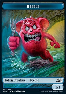 Beeble Token (Blue 1/1) - Unsanctioned (Token) [UND-T01]