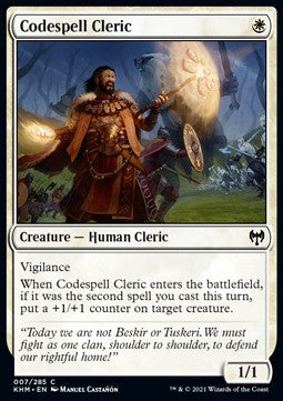 Codespell Cleric - Kaldheim (Common) [KHM-7]