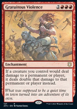 Gratuitous Violence - Commander: Adventures in the Forgotten Realms (Rare) [AFC-127]