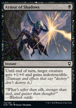 Armor of Shadows - Commander Legends: Battle for Baldur's Gate (Common) [CLB-112]