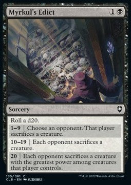 Myrkul's Edict - Commander Legends: Battle for Baldur's Gate (Common) [CLB-135]
