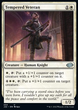 Tempered Veteran - Jumpstart 2022 (Uncommon) [J22-254]