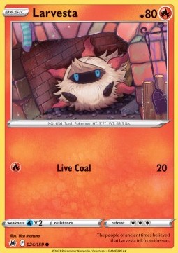 Larvesta - Crown Zenith (Common) [CRZ-024]