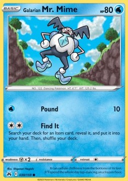 Galarian Mr. Mime - Crown Zenith (Common) [CRZ-030]