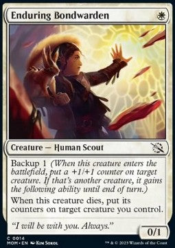 Enduring Bondwarden - March of the Machine (Common) [MOM-14]