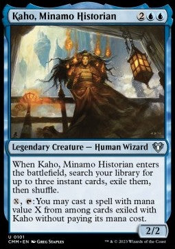Kaho, Minamo Historian - Commander Masters (Uncommon) [CMM-101]