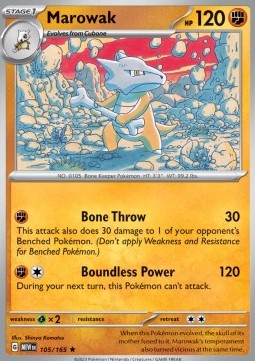 Marowak - 151 (Rare) [MEW-105]