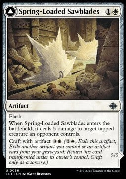 Spring-Loaded Sawblades // Bladewheel Chariot - The Lost Caverns of Ixalan (Uncommon) [LCI-36]