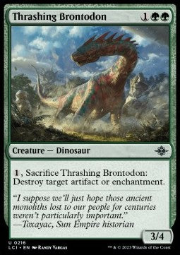 Thrashing Brontodon - The Lost Caverns of Ixalan (Uncommon) [LCI-216]