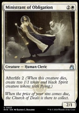 Ministrant of Obligation - Ravnica Remastered (Uncommon) [RVR-23]