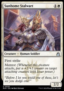 Sunhome Stalwart - Ravnica Remastered (Uncommon) [RVR-28]