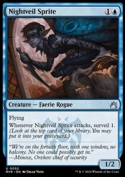 Nightveil Sprite - Ravnica Remastered (Uncommon) [RVR-52]