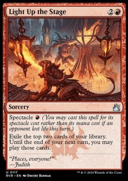 Light Up the Stage - Ravnica Remastered (Uncommon) [RVR-117]