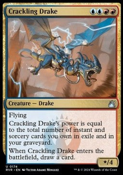Crackling Drake - Ravnica Remastered (Uncommon) [RVR-174]