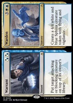 Warrant // Warden - Ravnica Remastered (Rare) [RVR-240]