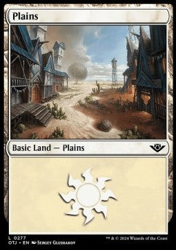 Plains (V.1) - Outlaws of Thunder Junction: Extras (Land) [XOTJ-277]