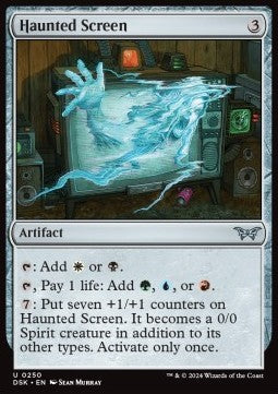 Haunted Screen - Duskmourn: House of Horror (Uncommon) [DSK-250]