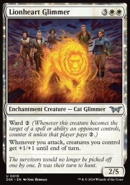 Lionheart Glimmer - Duskmourn: House of Horror (Uncommon) [DSK-19]