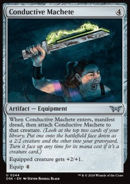 Conductive Machete - Duskmourn: House of Horror (Uncommon) [DSK-244]