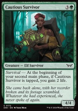 Cautious Survivor - Duskmourn: House of Horror (Common) [DSK-172]