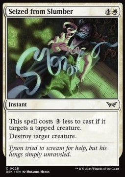 Seized from Slumber - Duskmourn: House of Horror (Common) [DSK-28]