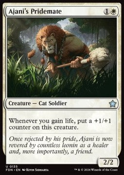 Ajani's Pridemate - Magic: The Gathering Foundations (Uncommon) [FDN-135]