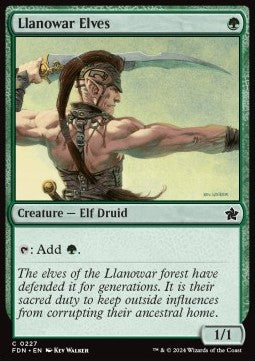 Llanowar Elves - Magic: The Gathering Foundations (Common) [FDN-227]