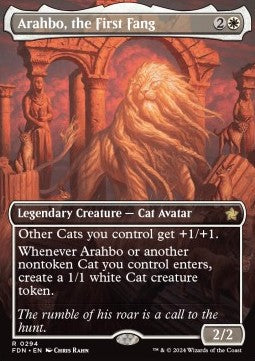 Arahbo, the First Fang (V.1) - Magic: The Gathering Foundations: Extras (Rare) [XFDN-294]
