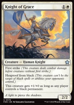 Knight of Grace - Magic: The Gathering Foundations: Starter Collection (Uncommon) [SFDN-576]