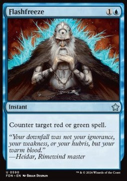 Flashfreeze - Magic: The Gathering Foundations: Starter Collection (Uncommon) [SFDN-590]