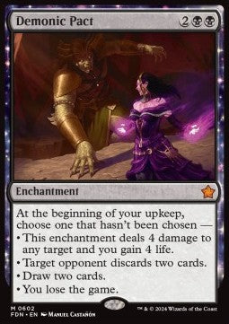 Demonic Pact - Magic: The Gathering Foundations: Starter Collection (Mythic) [SFDN-602]