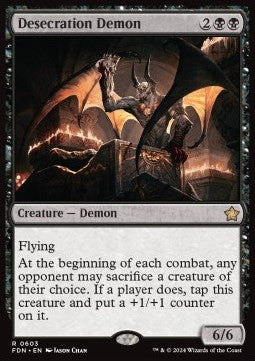 Desecration Demon - Magic: The Gathering Foundations: Starter Collection (Rare) [SFDN-603]