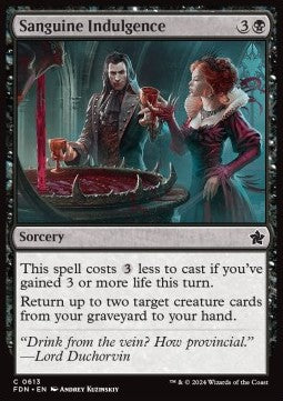 Sanguine Indulgence - Magic: The Gathering Foundations: Starter Collection (Common) [SFDN-613]