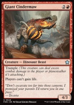Giant Cindermaw - Magic: The Gathering Foundations: Starter Collection (Uncommon) [SFDN-624]