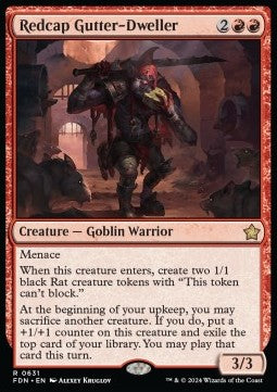 Redcap Gutter-Dweller - Magic: The Gathering Foundations: Starter Collection (Rare) [SFDN-631]