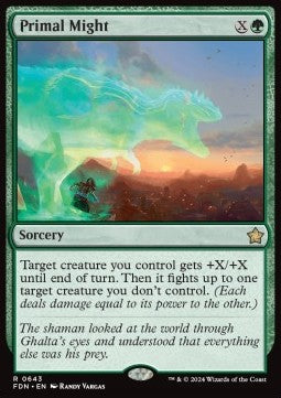 Primal Might - Magic: The Gathering Foundations: Starter Collection (Rare) [SFDN-643]