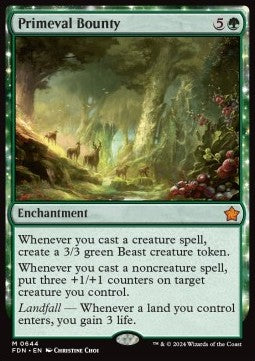 Primeval Bounty - Magic: The Gathering Foundations: Starter Collection (Mythic) [SFDN-644]
