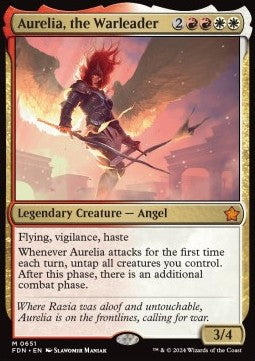 Aurelia, the Warleader - Magic: The Gathering Foundations: Starter Collection (Mythic) [SFDN-651]
