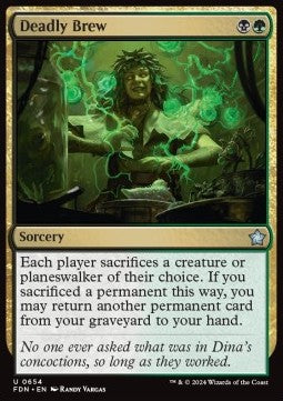 Deadly Brew - Magic: The Gathering Foundations: Starter Collection (Uncommon) [SFDN-654]