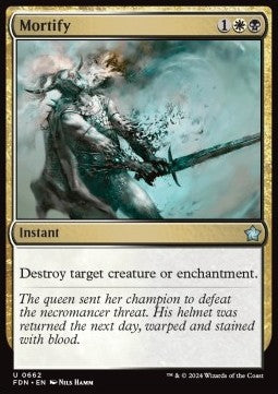 Mortify - Magic: The Gathering Foundations: Starter Collection (Uncommon) [SFDN-662]