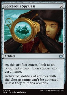 Sorcerous Spyglass - Magic: The Gathering Foundations: Starter Collection (Uncommon) [SFDN-679]
