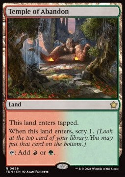 Temple of Abandon - Magic: The Gathering Foundations: Starter Collection (Rare) [SFDN-696]